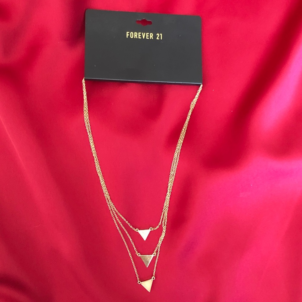 Forever 21 Gold Layered Necklace Set